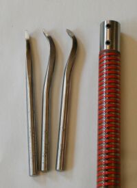 the set of small tools and the steel handle
